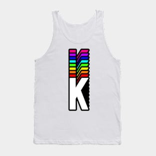 Rainbow Letter, K Tank Top